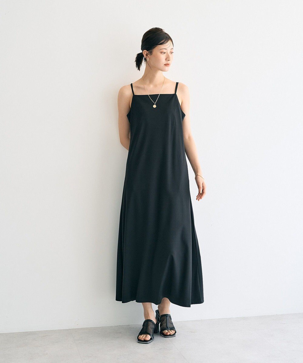 YECCA VECCA 【2点SET】シアーシャツ×Aラインキャミワンピース 