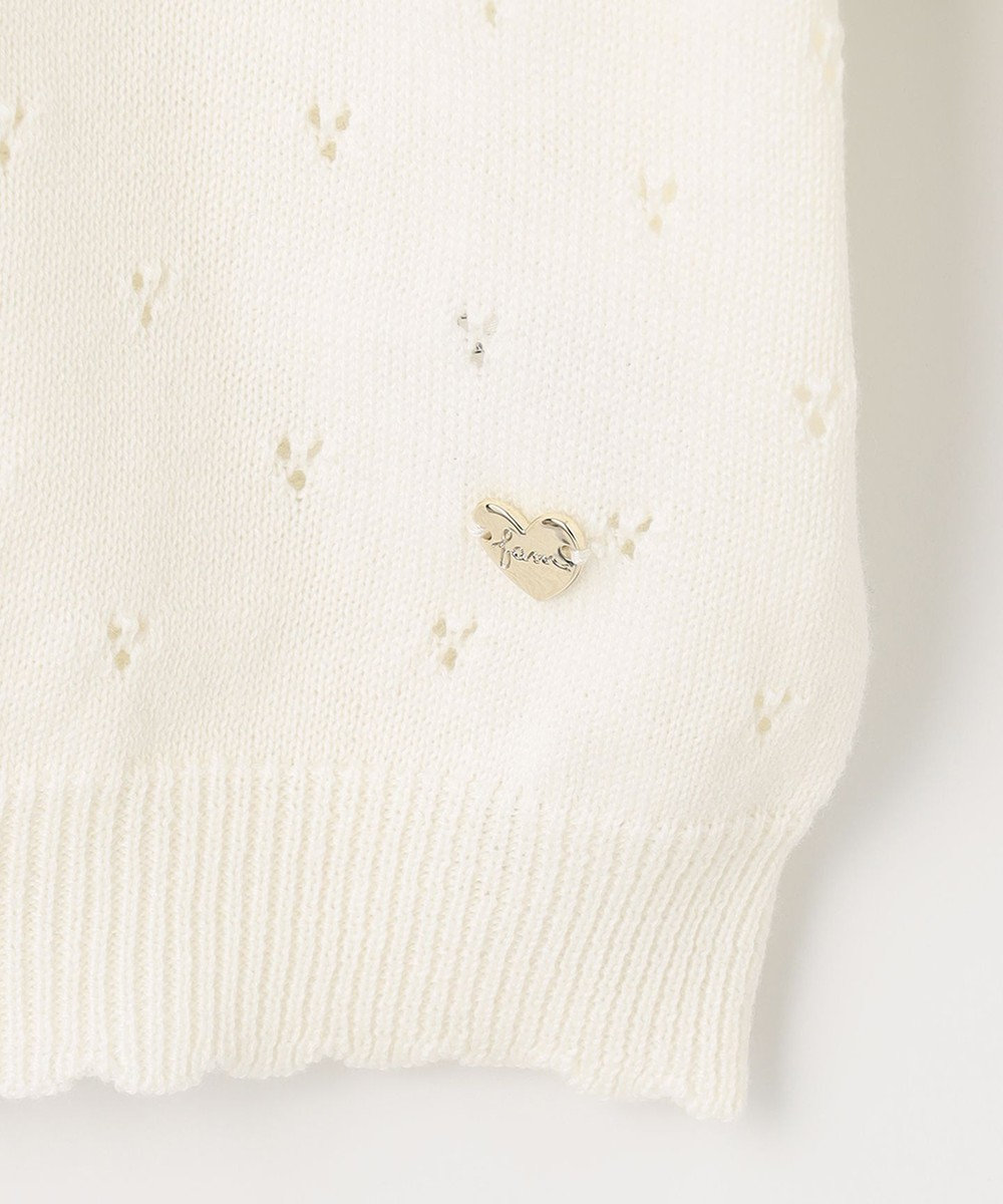 ANY KIDS アイレット ニット カーディガン 