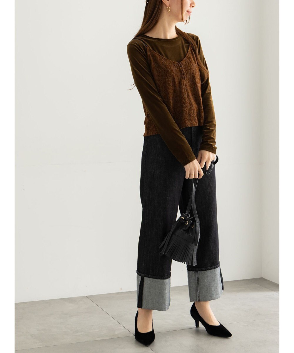 Te chichi シアーベロアトップス《2025Autumn catalog vol.2 item》 