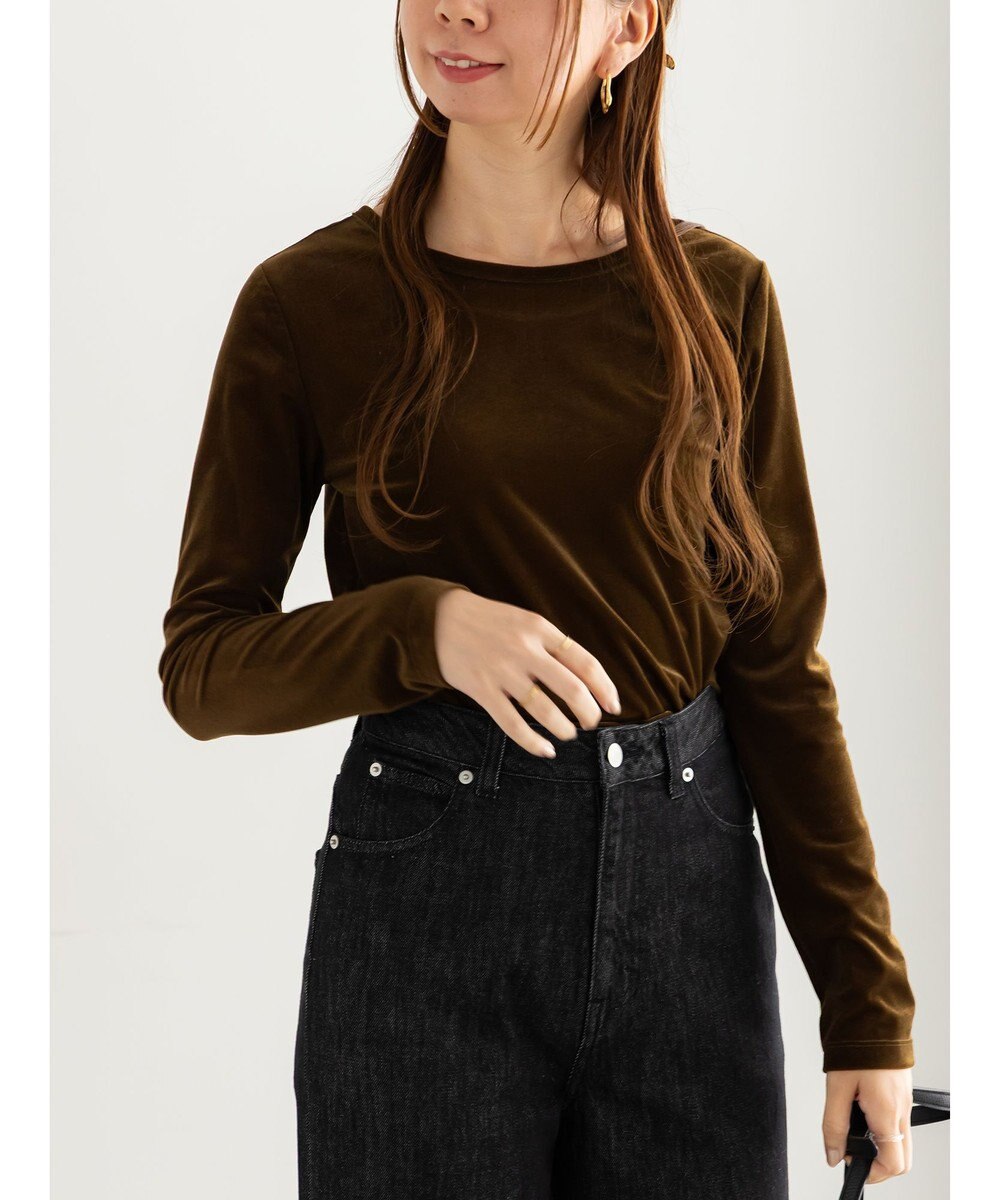 Te chichi シアーベロアトップス《2025Autumn catalog vol.2 item》 