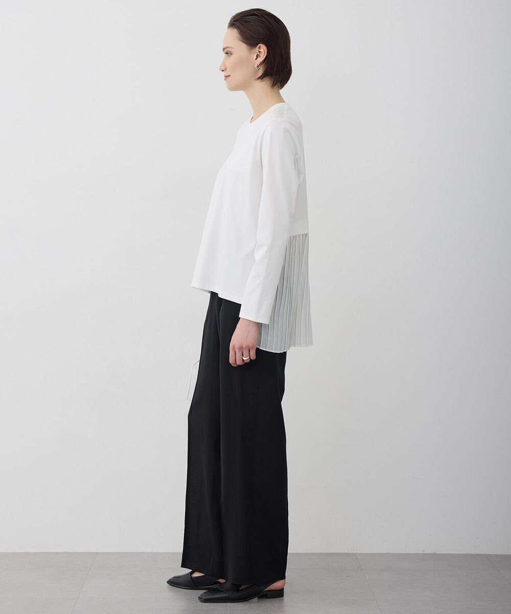 ICB L シフォンプリーツコンビ カットソー 