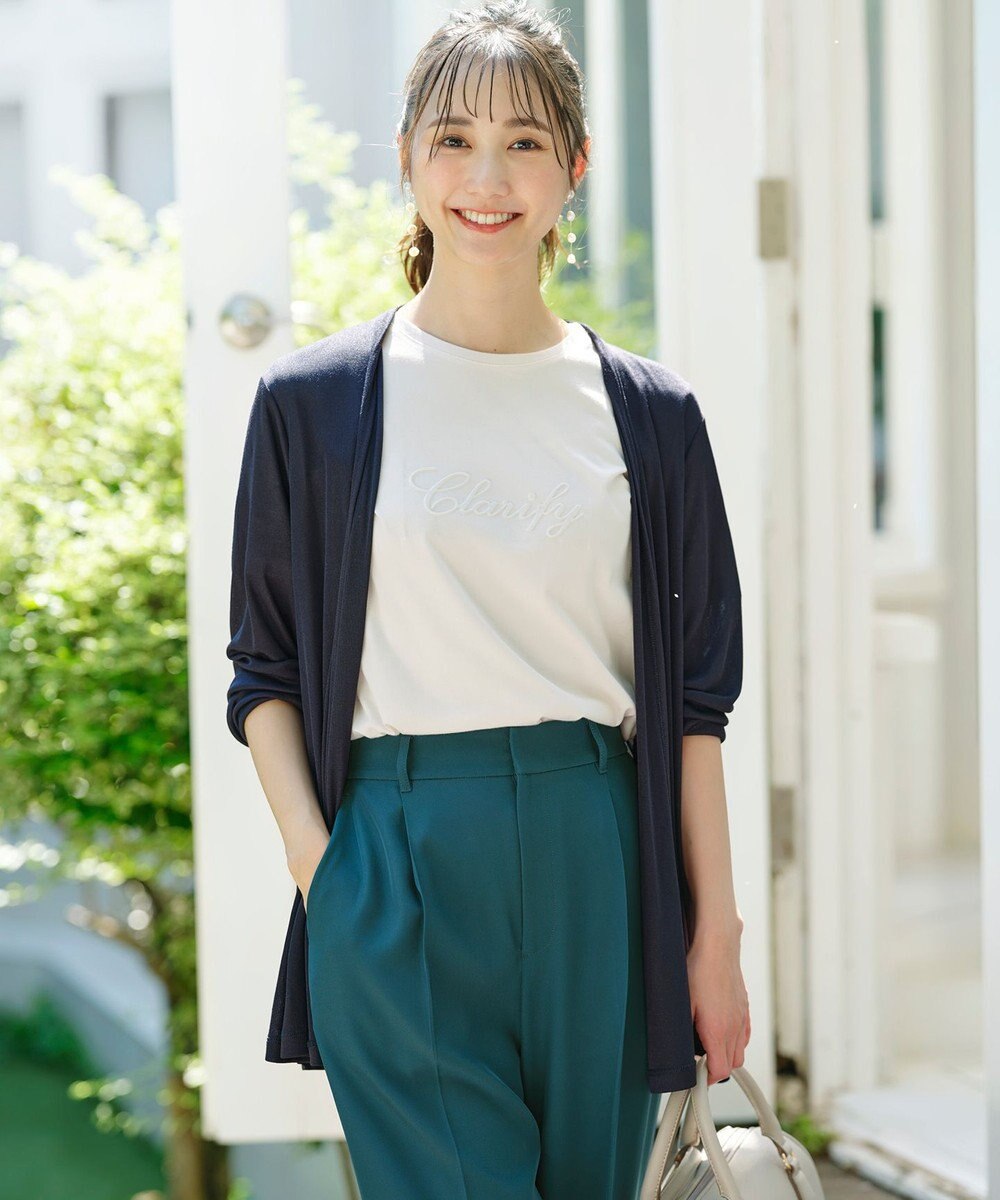 ANY SIS 【洗える】サラサラ着流し カーディガン 