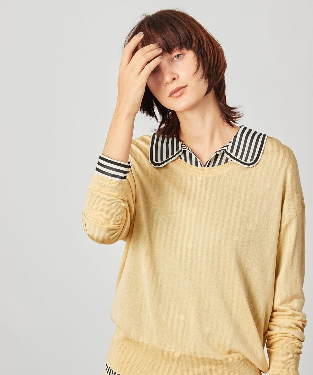 BEIGE， LAGORD / Uネックニット 