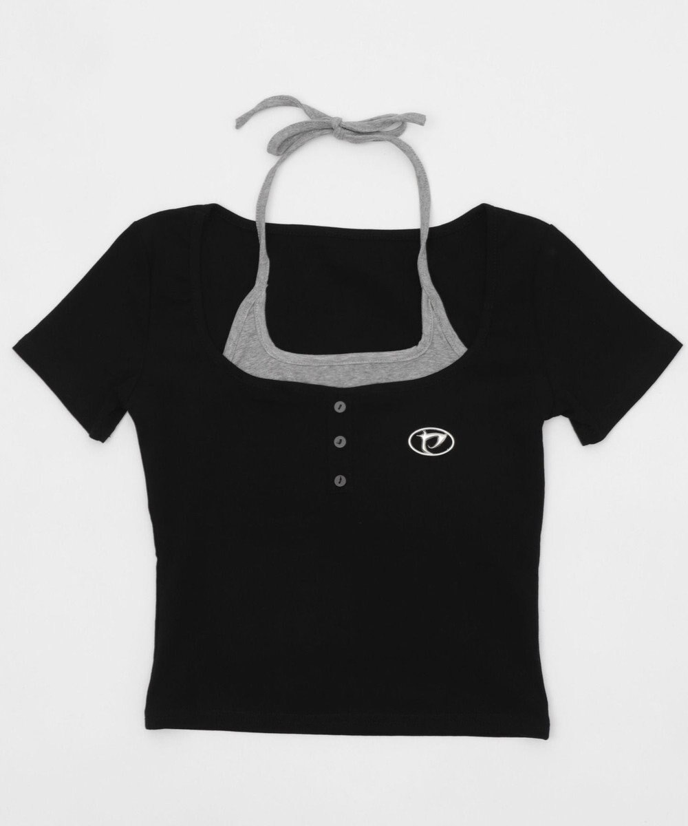 WEGO メタルパッチレイヤードピチTOP 