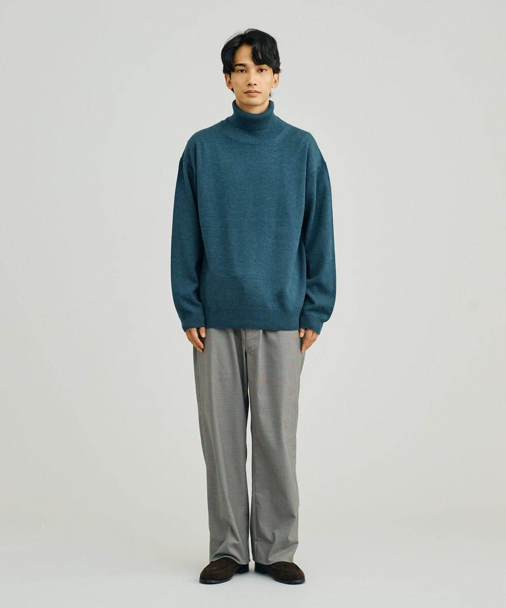 J.PRESS YORK STREET 【UNISEX】ANTI PILLING WOOL タートルニット 