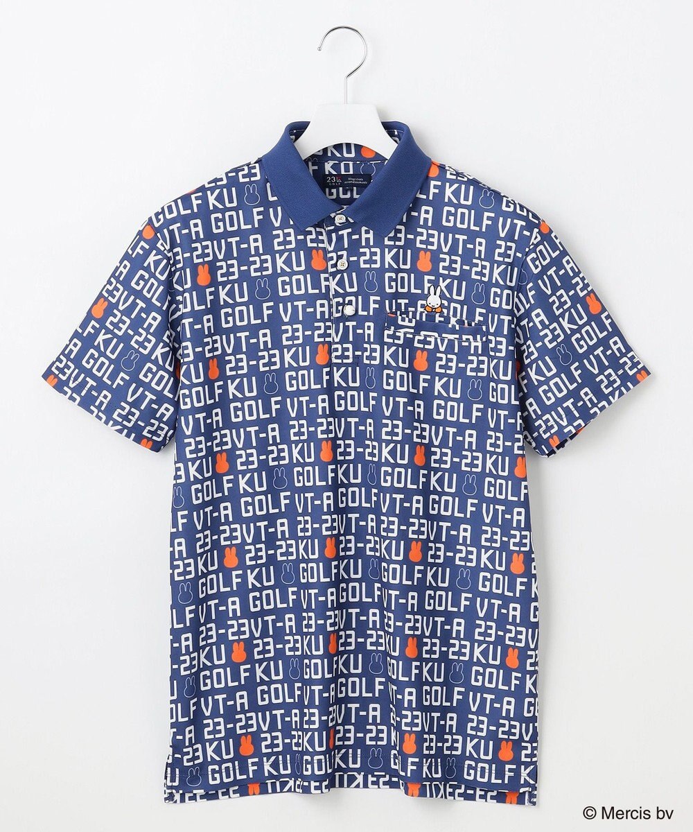 23区GOLF 【MEN】【吸水速乾/UVカット】ミッフィーロゴポロシャツ 