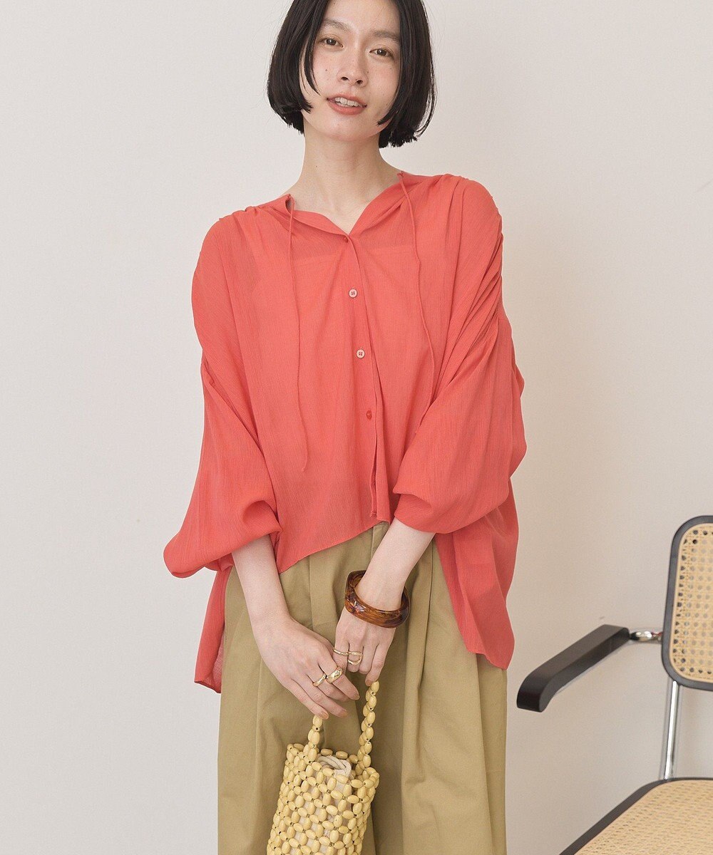 AMERICAN HOLIC スキッパーギャザーブラウス 