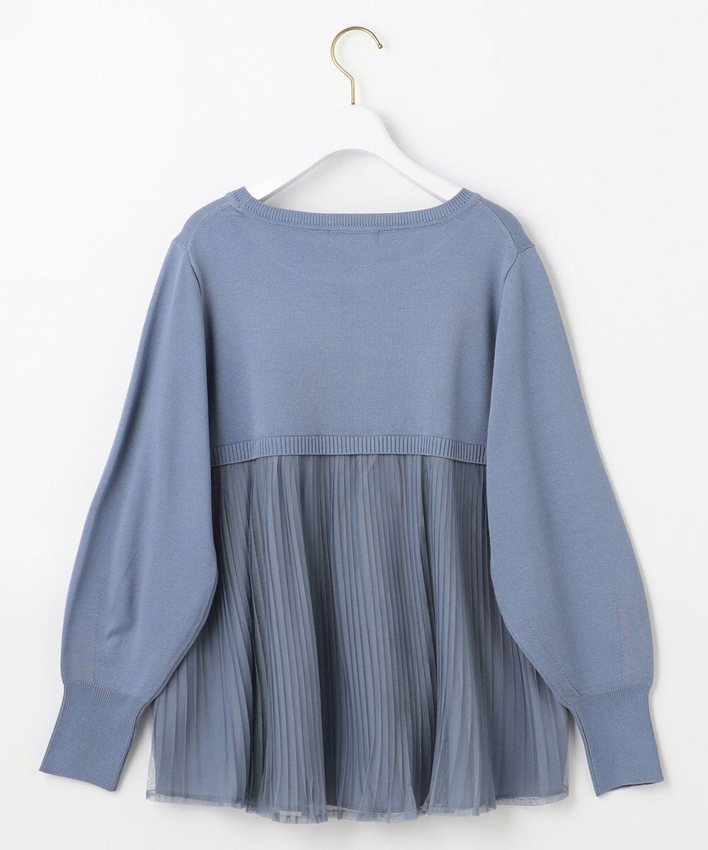 ANY SIS 【WEB・一部店舗限定】バックチュールコンビ ニット 