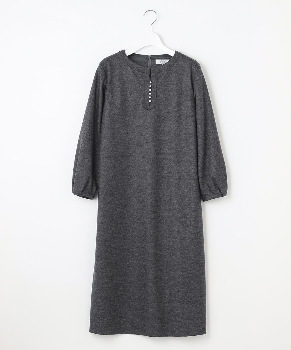 J.PRESS LADIES S アクアレジェンドウールジャージー ワンピース 