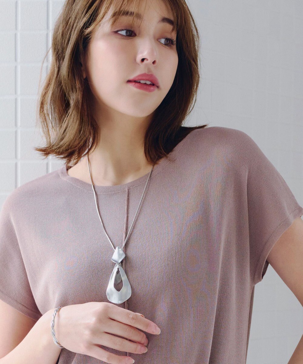 Tiaclasse 変形メタルフレームネックレス 