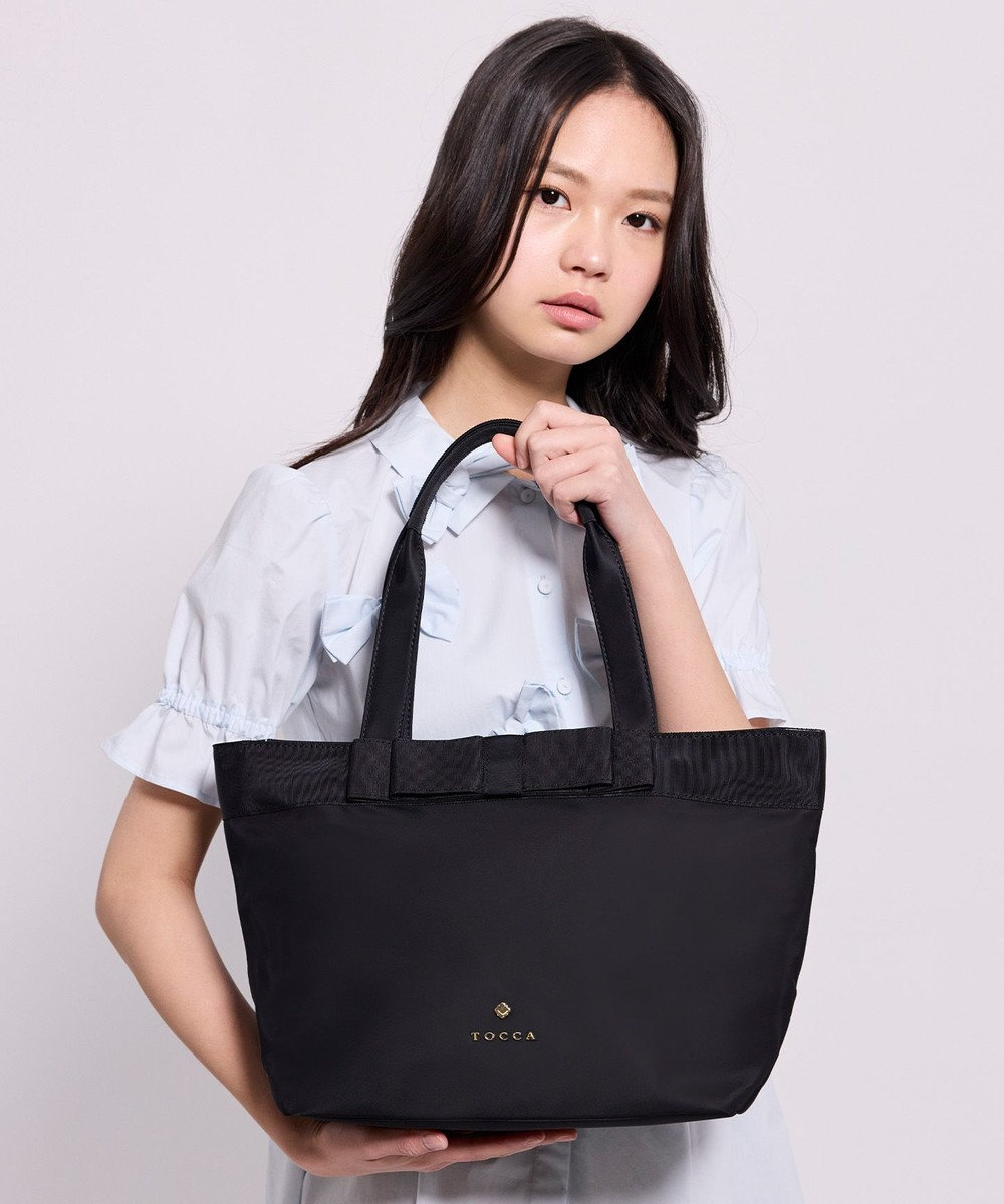 TOCCA 【A4サイズ対応】RIBBON BRICK A4TOTE トートバッグ 