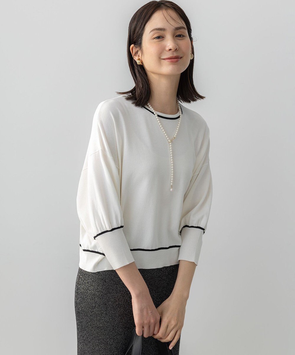 組曲 ドルマンスリーブ7分袖 ニットＴ 