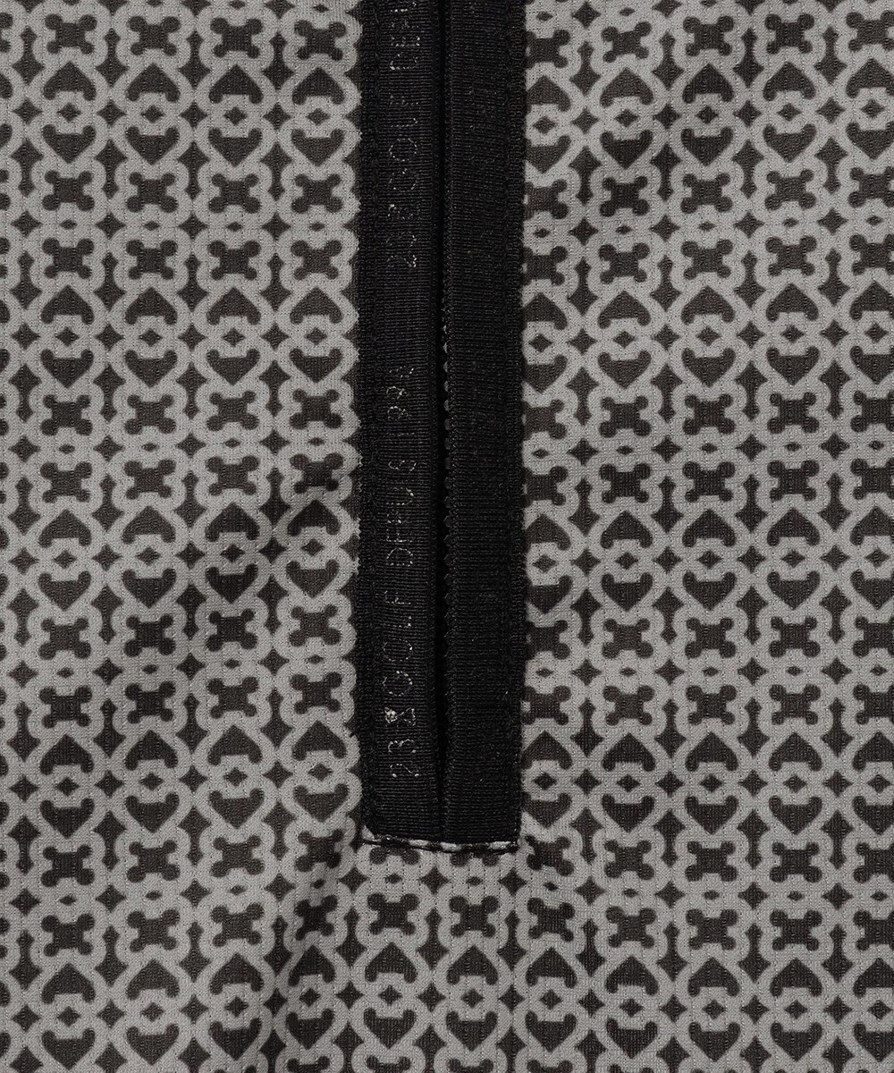 23区GOLF 【MEN】サンベールメッシュ モノグラムハーフジップ 