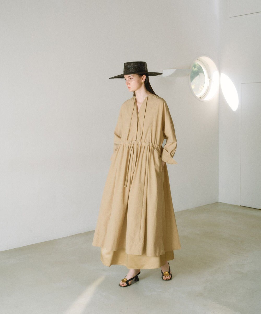 #Newans 【撥水加工/洗濯機可能】ドルマンスリーブドロストワンピース 