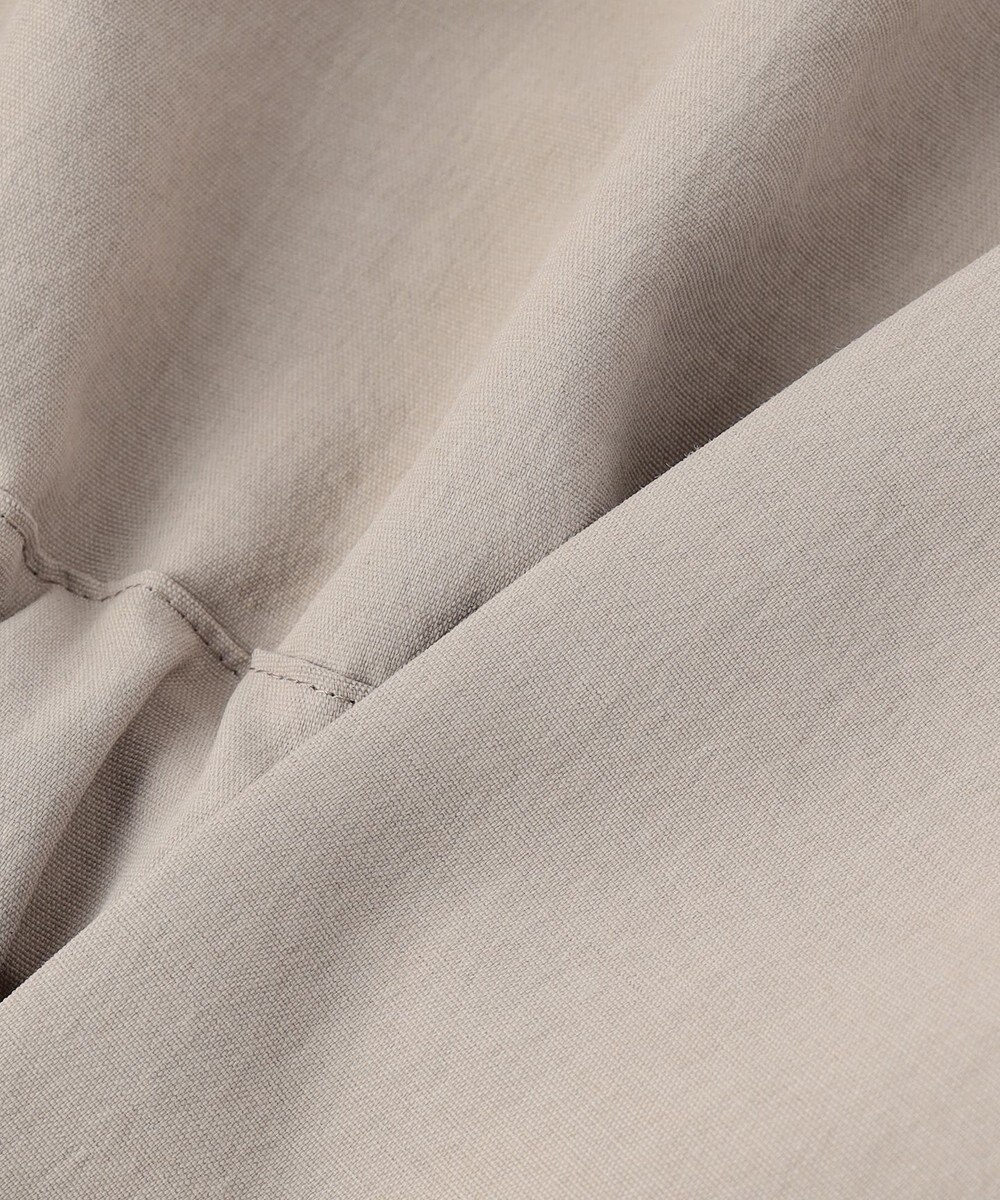 BEIGE， PORDIC / ドロスト付きノーカラージャケット 