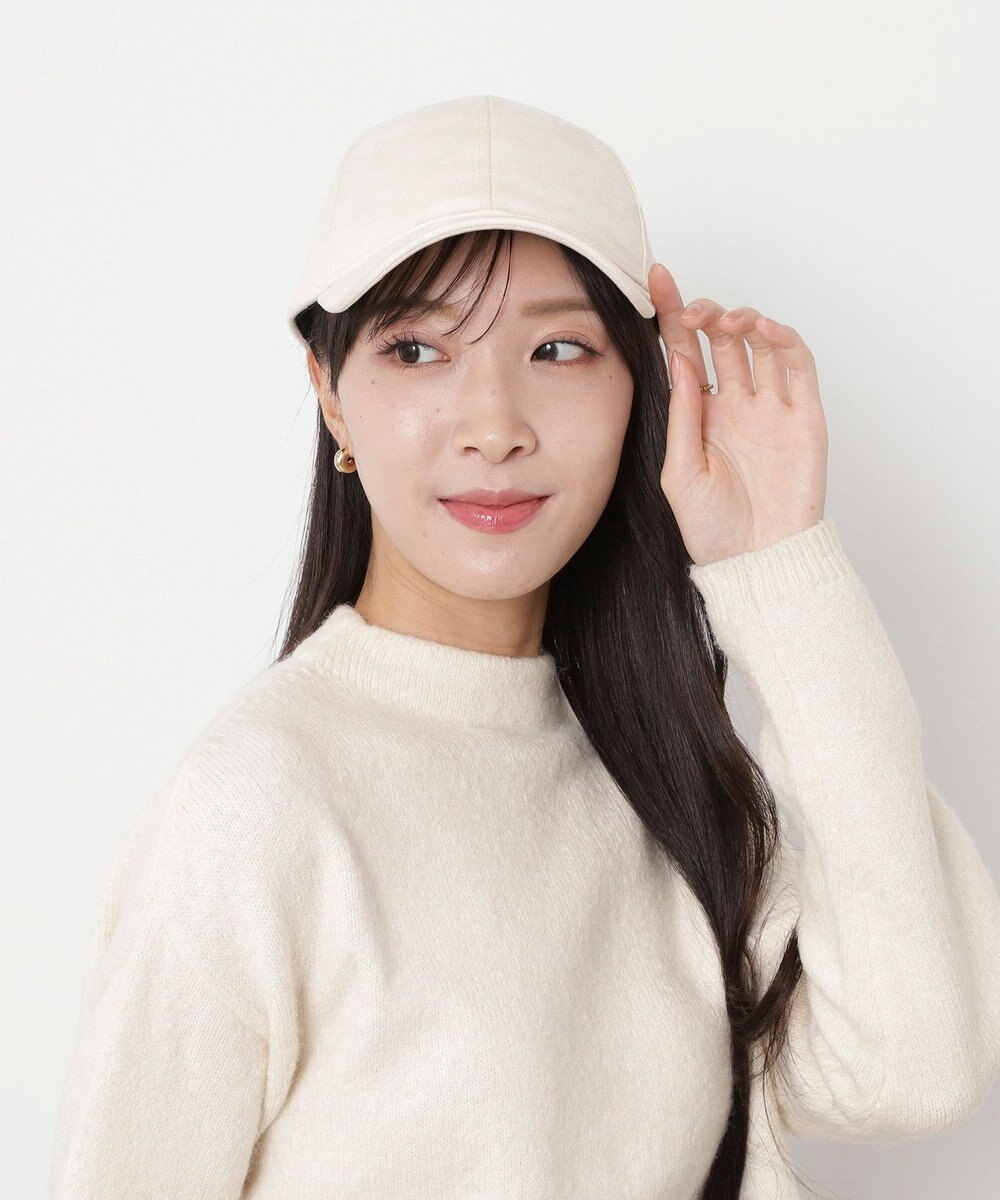 MOONBAT FURLA(フルラ)横刺繍スエード キャップ UVカット 