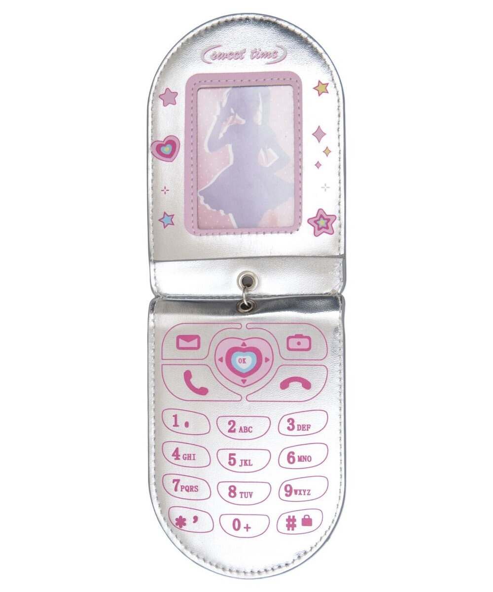 WEGO 【痛バ＆推し活グッズ】シャイニーガラケーカードホルダーキーホルダー 