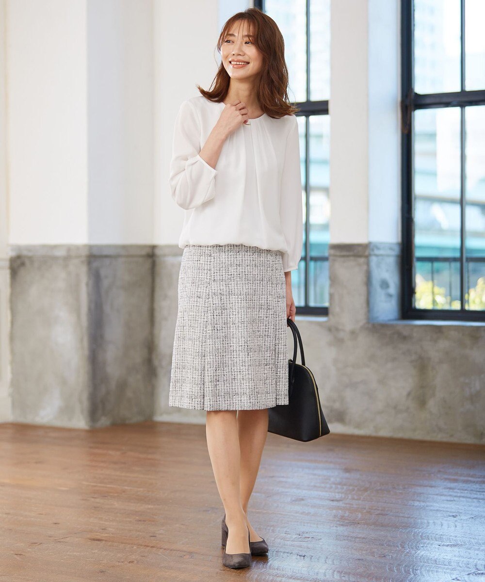 J.PRESS LADIES ファンシーツイード スカート 