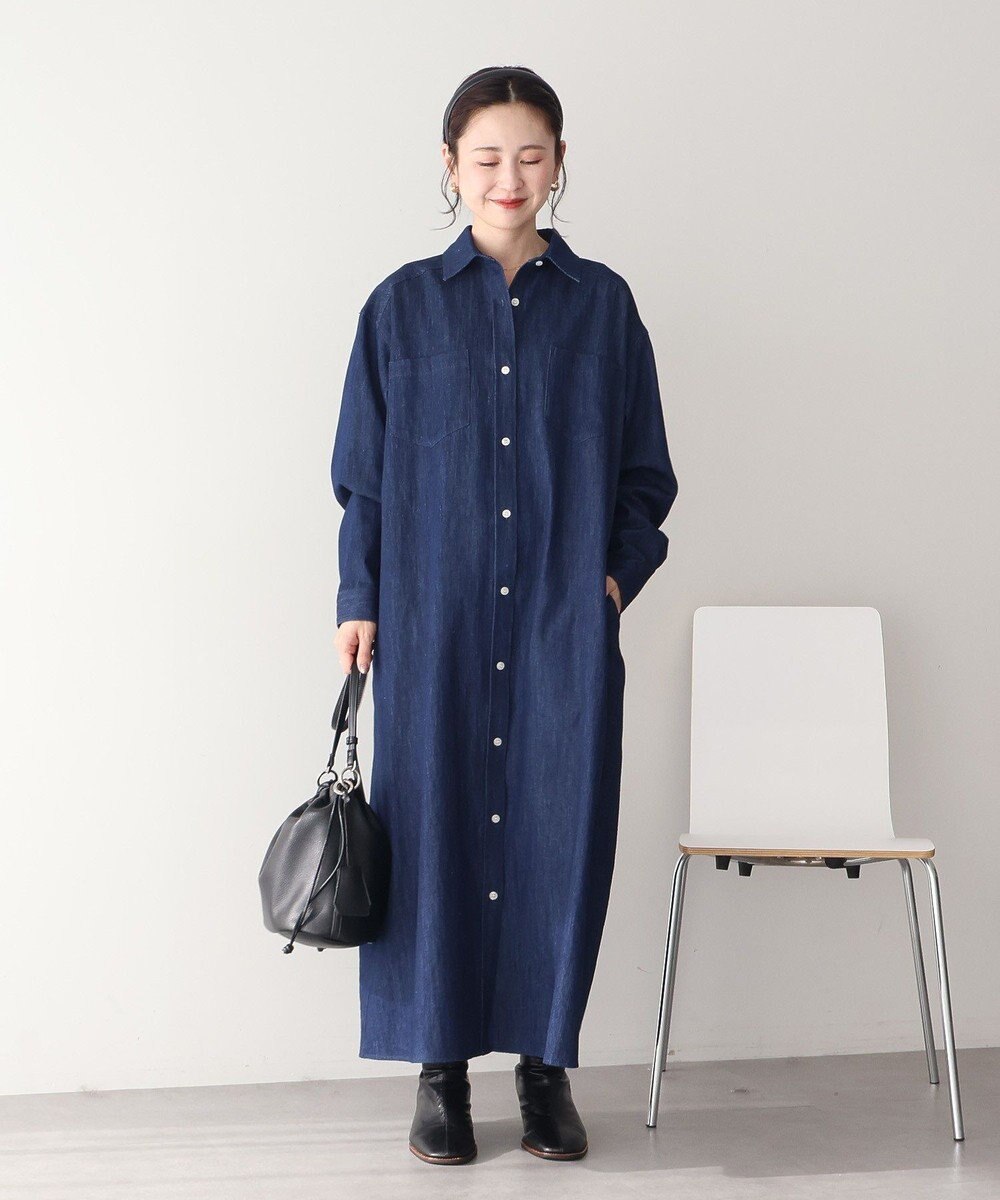 AMERICAN HOLIC 【先行予約】デニムシャツワンピース 