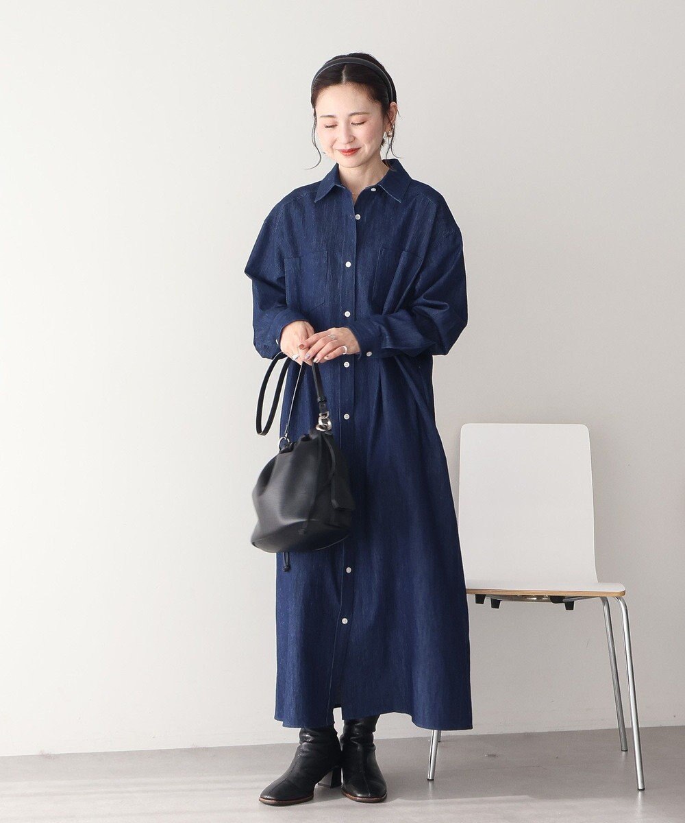 AMERICAN HOLIC 【先行予約】デニムシャツワンピース 