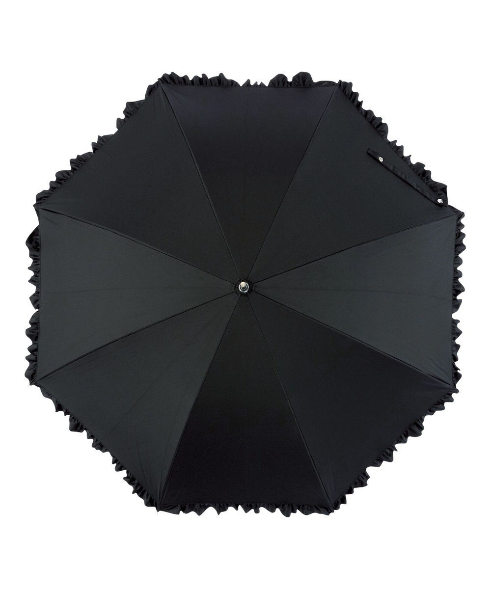 MOONBAT estaa 晴雨兼用 長傘 無地フリル 日傘 遮光 遮熱 UV 