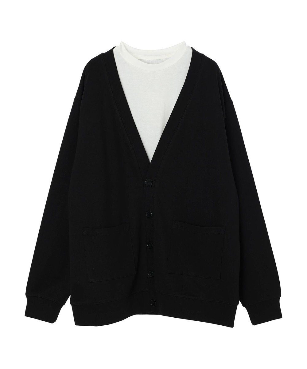 CRAFT STANDARD BOUTIQUE 強撚ポンチカーディガン＋Ｌ／Ｓ　ＴＥＥーＳＥＴ 