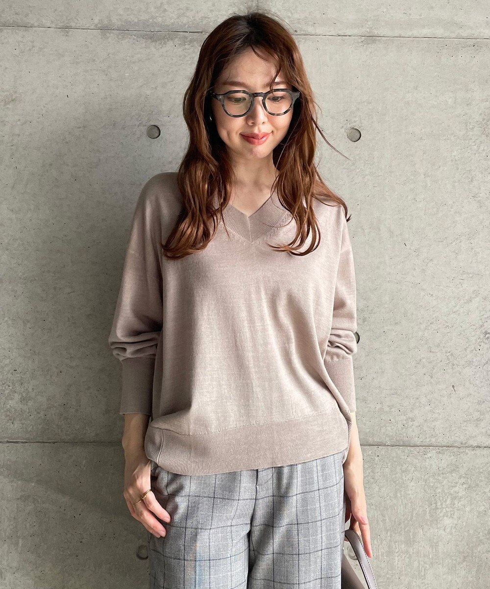 UNFILO ハイゲージウール Ｖネック 