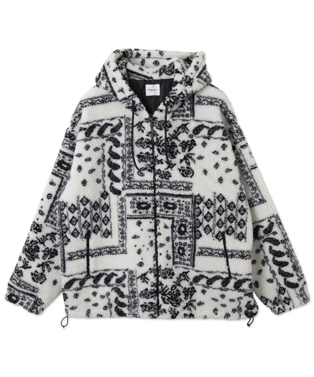 WEGO ボアパターンフードブルゾン 