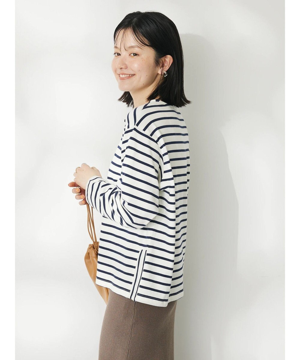 CRAFT STANDARD BOUTIQUE ボーダーサイドスリットプルオーバー 