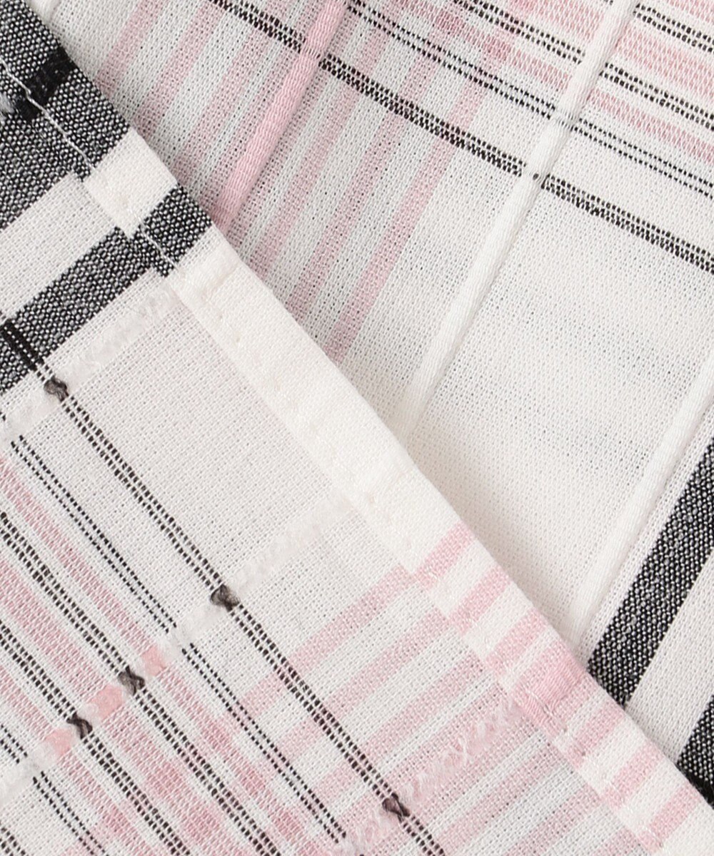 ANY SIS 【洗える】チェックフレア ブラウス 