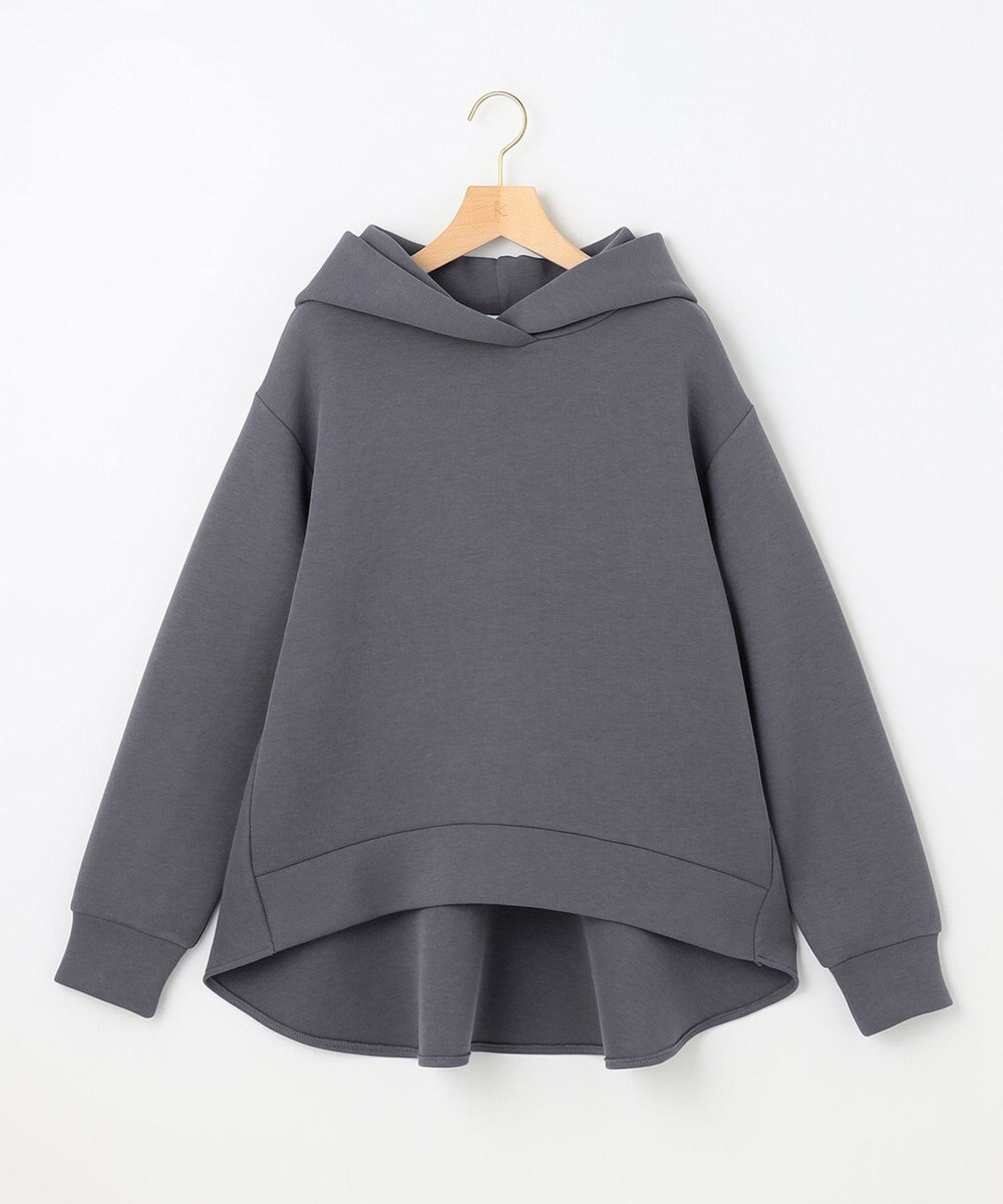 組曲 ダンボールジャージーバックフリル パーカー 