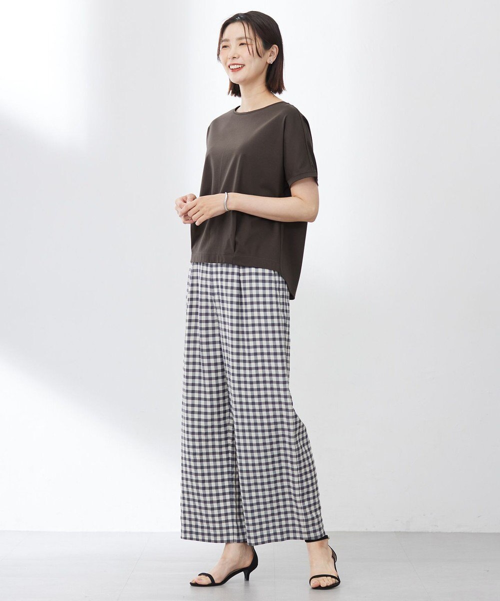 J.PRESS LADIES S 【WEB限定カラーあり・洗える】コットンスムース フレンチスリーブ カットソー 