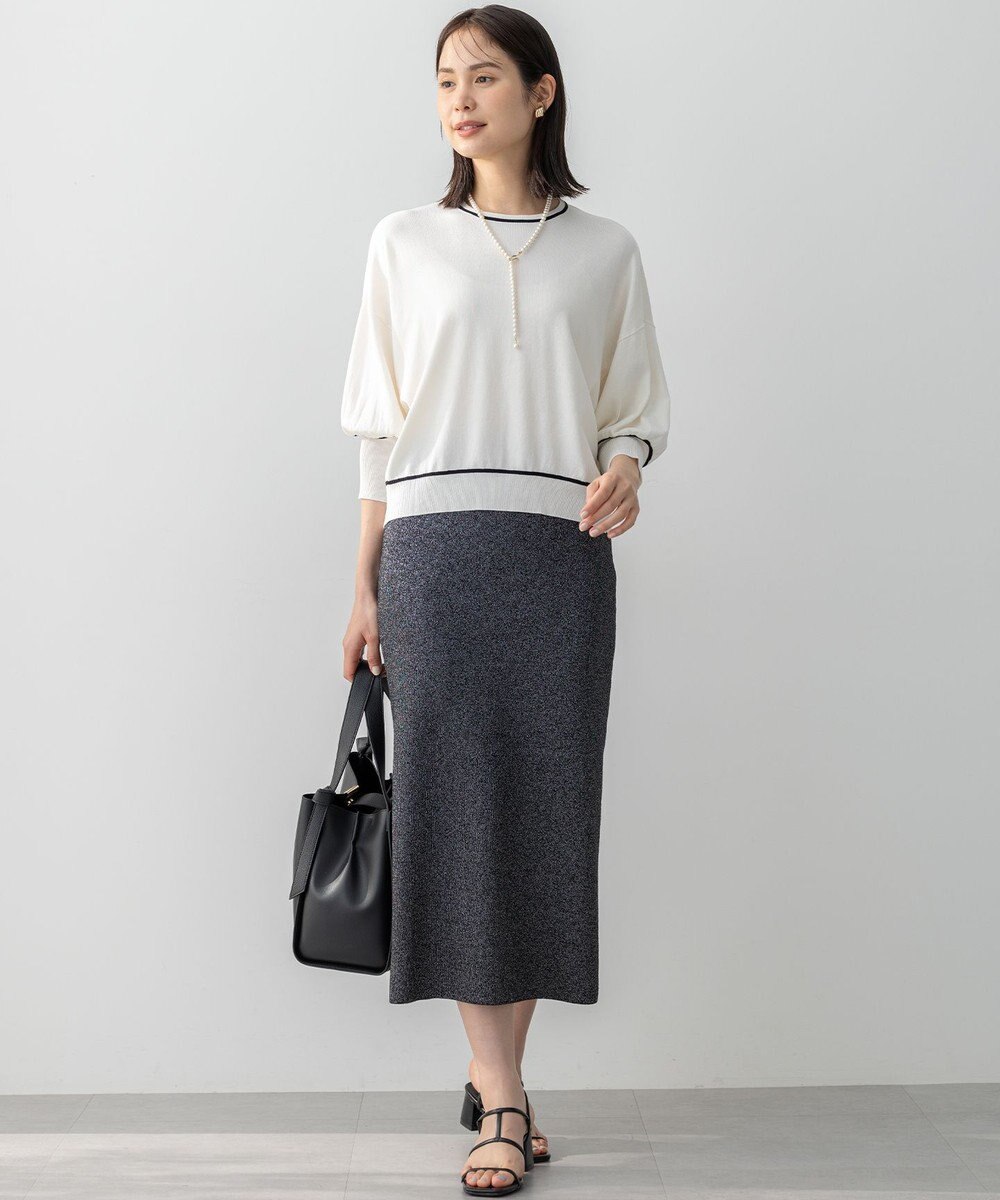 組曲 ドルマンスリーブ7分袖 ニットＴ 