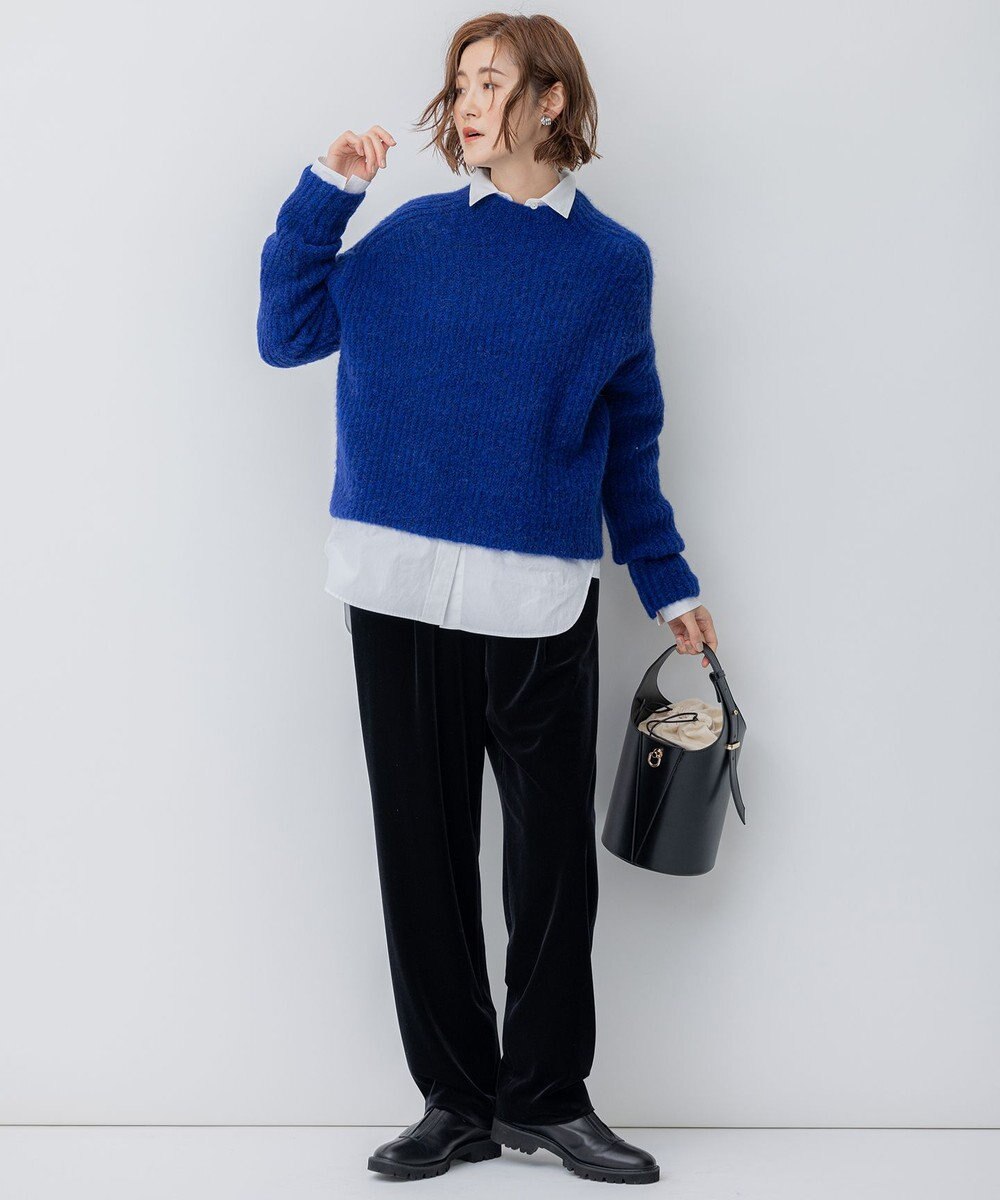 23区 ブラッシュドアルパカブレンド ニット 