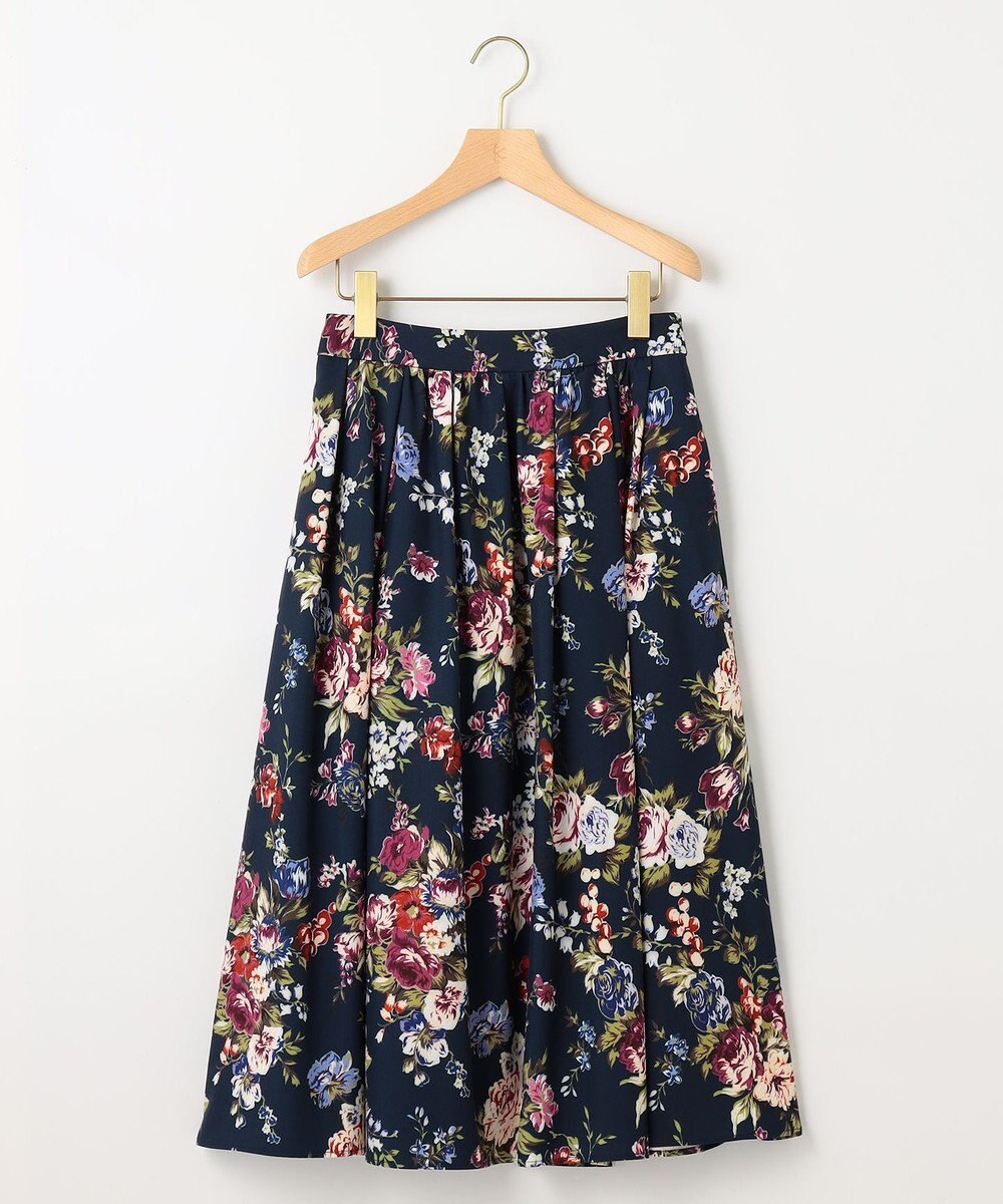 組曲 S 【23AW】ローズブーケプリント フレアスカート 