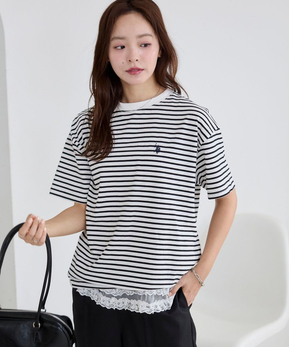 WEGO 【洗える/綿100%】USPOLOワンポイントTシャツ 