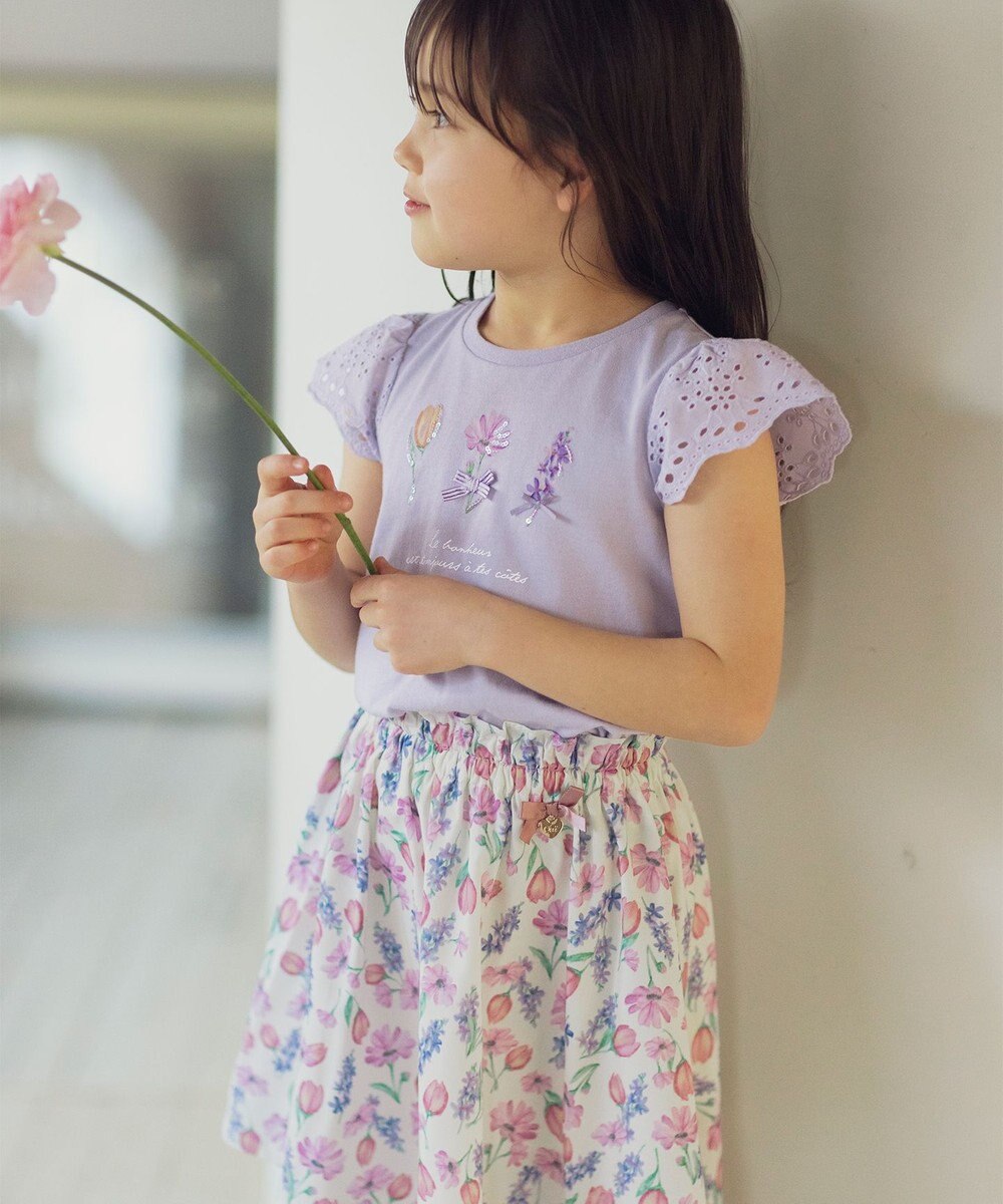 ANY KIDS 花柄 スカパン 