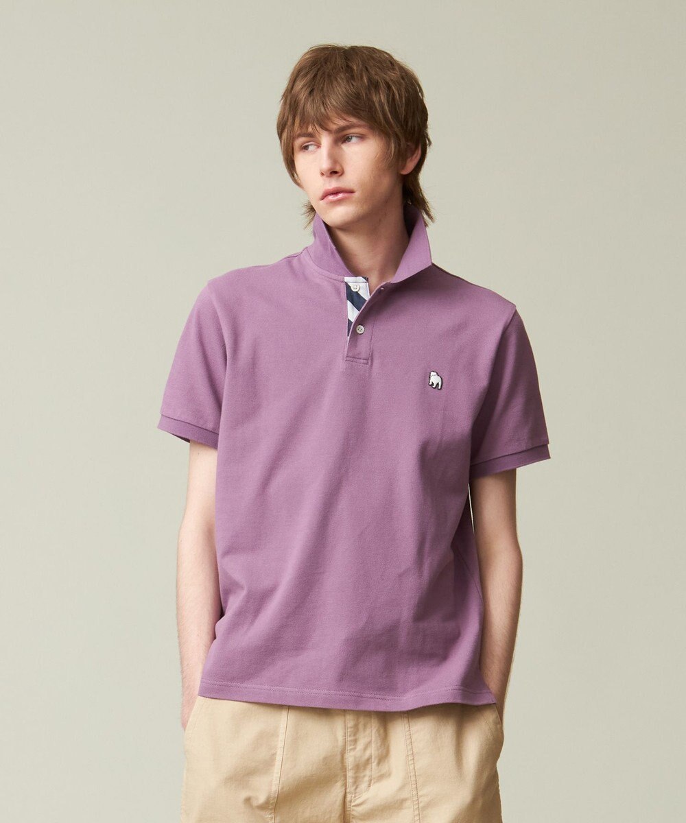 J.PRESS MEN 【大人気 / 10色展開】バックブル カノコレジメン ポロシャツ 