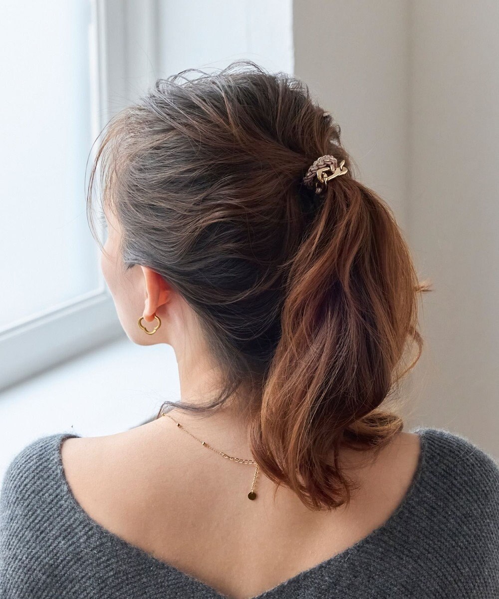 Phoebe 2wayツイストメタルヘアブレス　ピンク 