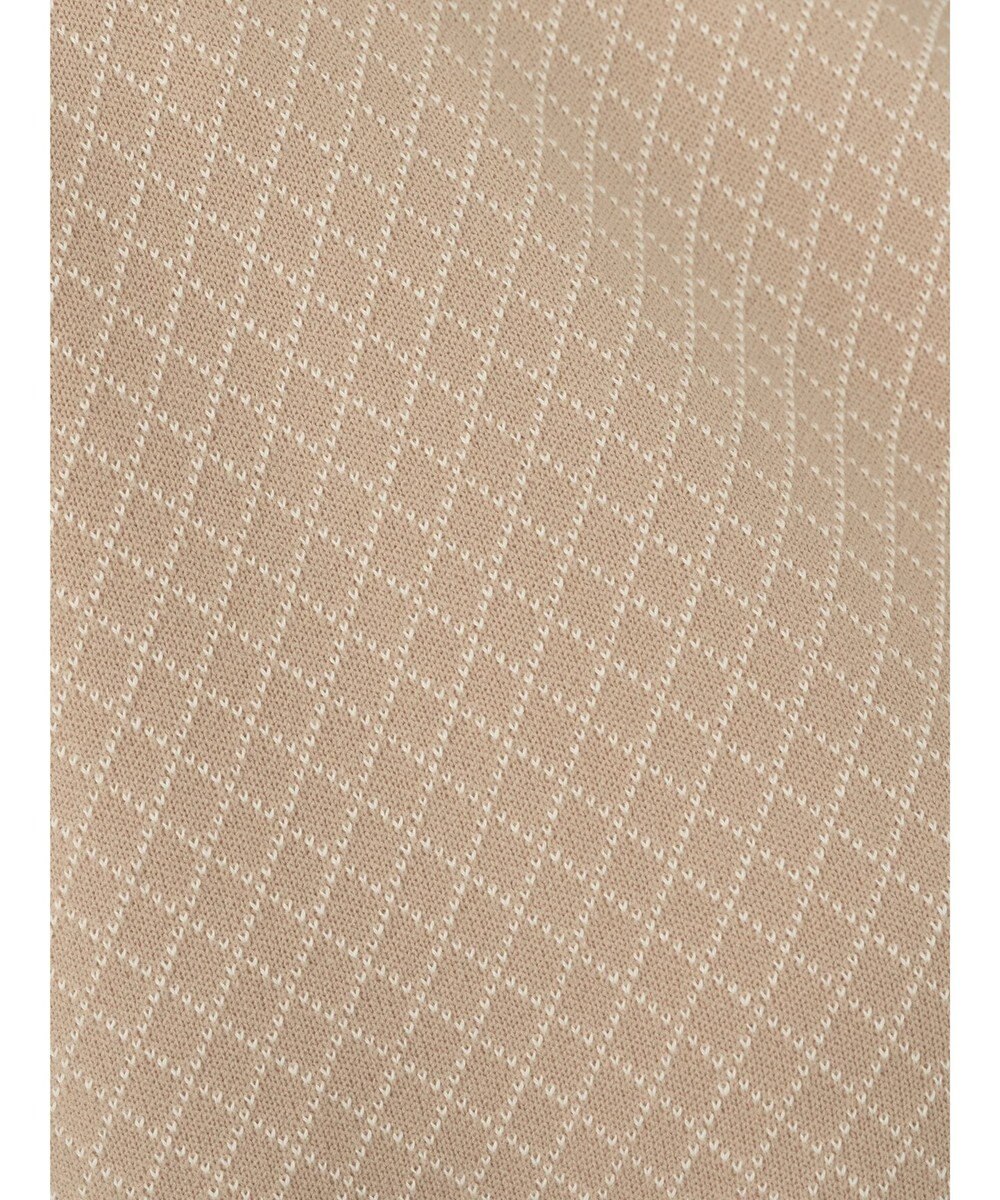 earth music&ecology ダイヤ柄ジャガードカーディガン 