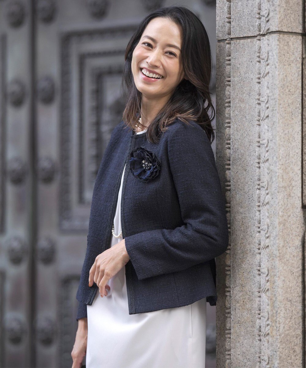 J.PRESS LADIES ツイード コサージュ 