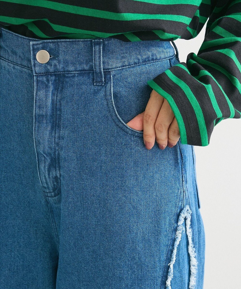 Green Parks ・ＤＯＵＢＬＥ　ＦＬＡＧＳ　サイドキリカエデニム 