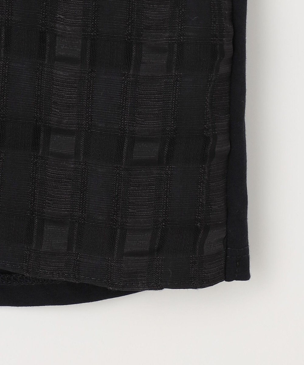 J.PRESS LADIES S 【洗える】チェックコンビジャージー カットソー 