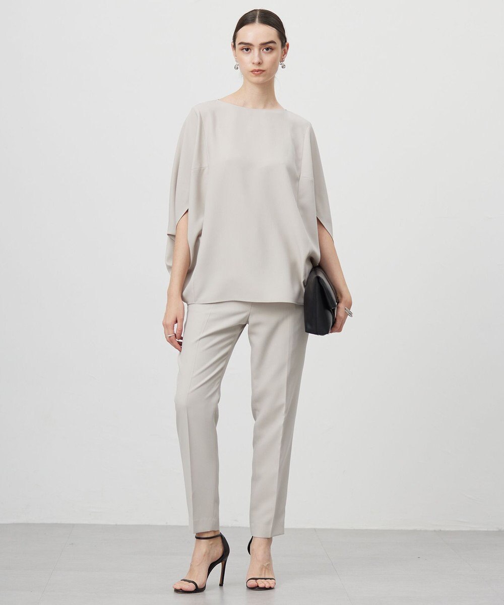 ICB 【新色追加・WEB限定カラーあり・UVケア・接触冷感・速乾・防シワ・洗える】FluidBackSatin ドルマンスリーブブラウス 