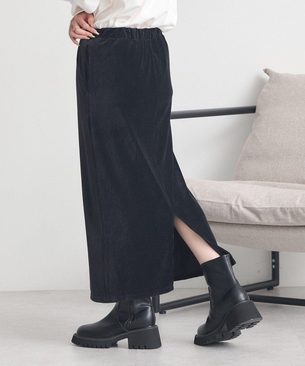 earth music&ecology コーデュロイナロースカート 