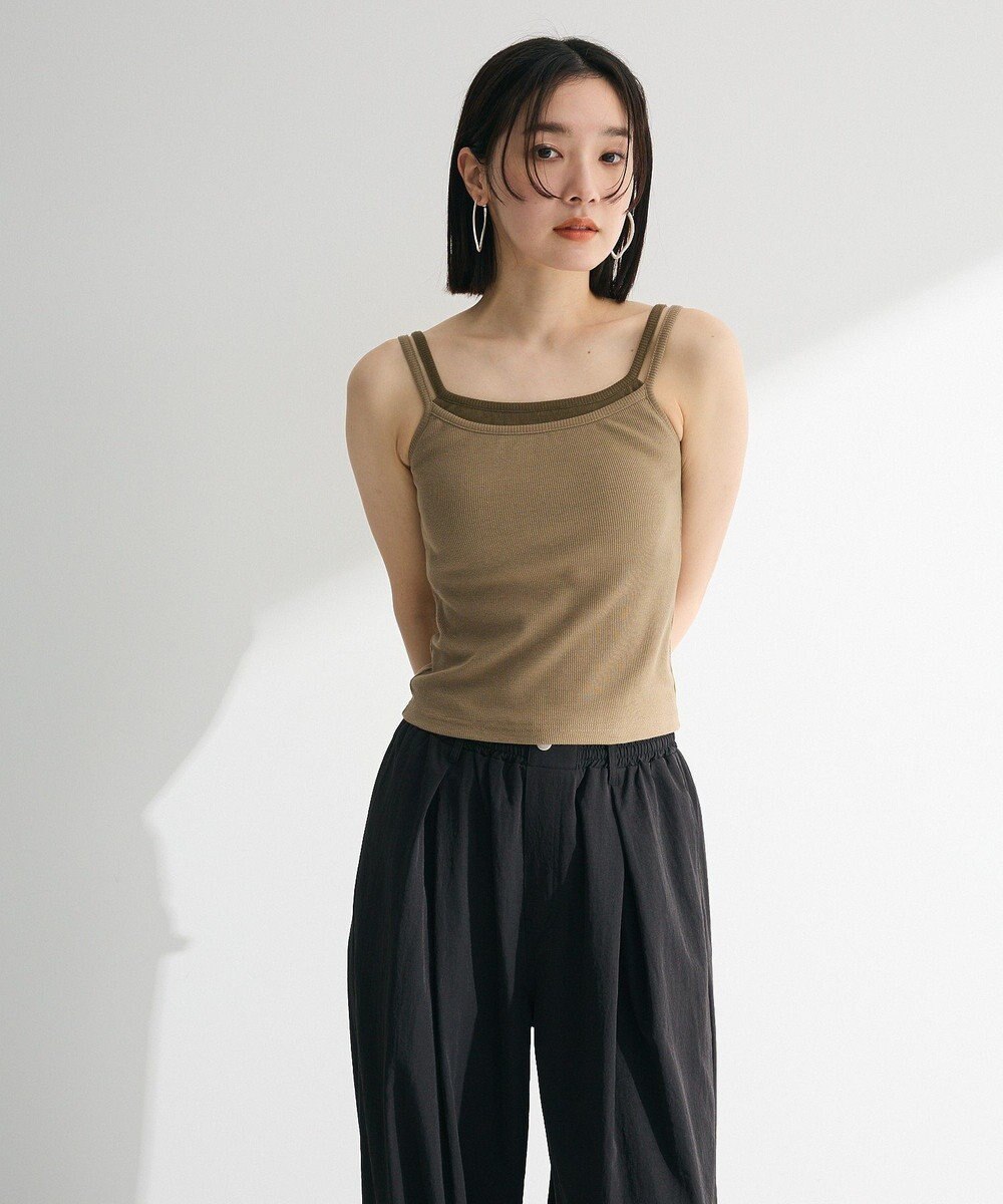 Green Parks ・Ｐｅｔｉｔ　Ｆｌｅｕｒ　レイヤードキャミ（カップ付 