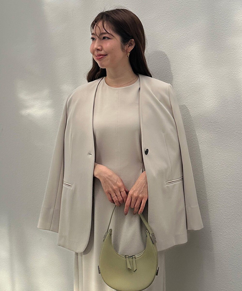 UNFILO BEAUTY MOVE ボタン付き ノーカラージャケット 