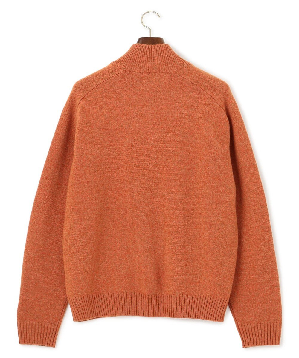 J.PRESS MEN 【Cash Lamb's Wool】畔編みハーフジップ ニット 