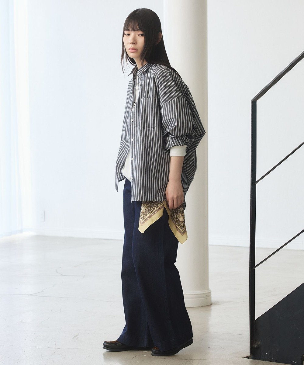 J.PRESS YORK STREET 【WOMEN】ソフトワイドデニム 