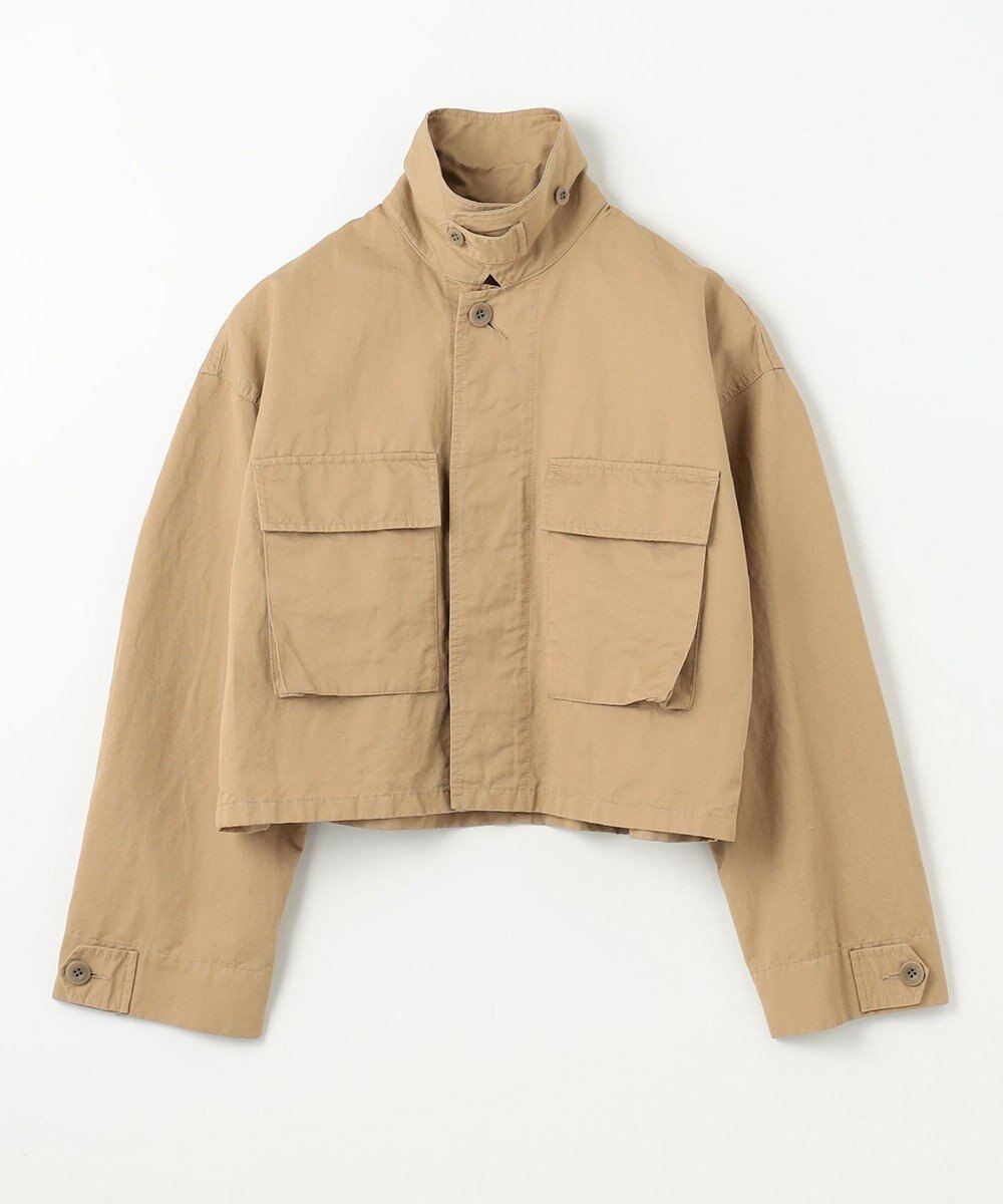 NAVE 【ReNAVE・セットアップ可/洗える】コットンリネンカルゼ ショートジャケット 